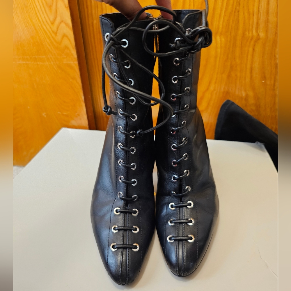 Zara leather boots